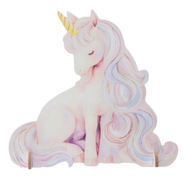 Décoration en bois licorne magique rose pour anniversaire fille | jourdefete.com Décoration en bois licorne magique rose pour anniversaire fille | jourdefete.com