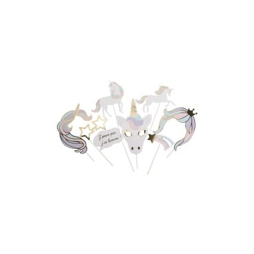 kit photobooth anniversaire licorne | jourdefete.com