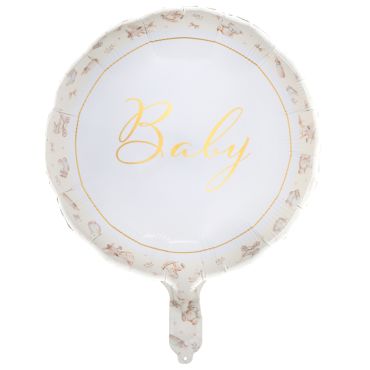 Ballon aluminium Baby ivoire décoration baby shower baptême | jourdefete.com Ballon aluminium Baby ivoire décoration baby shower baptême | jourdefete.com