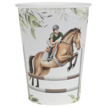Lot de 10 gobelets - 27 cl - Hippique | jourdefete.com