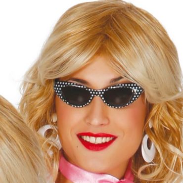 Lunettes Adulte Années 50 - Noir à Pois Blancs | jourdefete.com Lunettes Adulte Années 50 - Noir à Pois Blancs | jourdefete.com