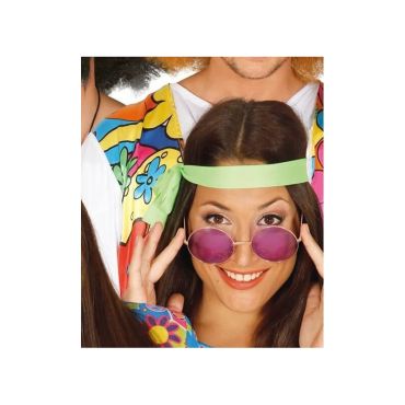 lunettes hippie ronde couleur | jourdefete.com