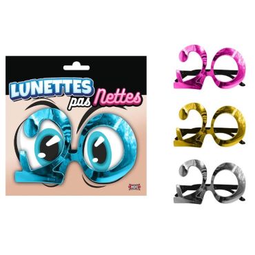 Lunettes métalliques anniversaire 20 ans couleur au choix