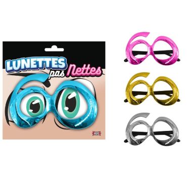 Lunettes métalliques anniversaire 60 ans couleur au choix