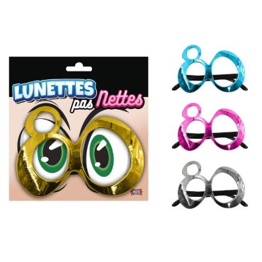 Lunettes métalliques anniversaire 80 ans couleur au choix
