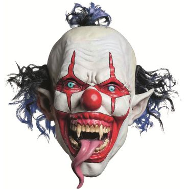 Masque Intégral en Latex de Clown Maléfique 