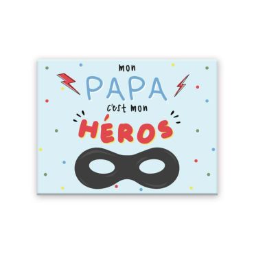 Magnet mon papa c'est mon héros | jourdefete.com