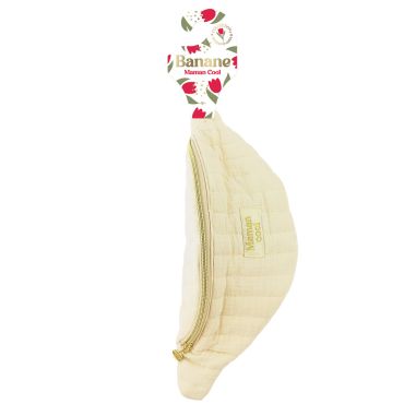 Sac banane beige en coton côtelé matelassé avec inscription brodée Maman Cool | jourdefete.com Sac banane beige en coton côtelé matelassé avec inscription brodée Maman Cool | jourdefete.com