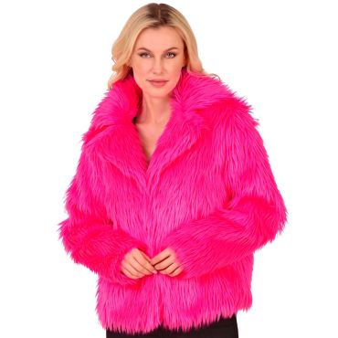 Veste en fausse fourrure fuchsia pour une tenue fun et colorée | jourdefete.com Veste en fausse fourrure fuchsia pour une tenue fun et colorée | jourdefete.com