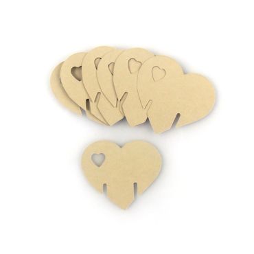 12 Marque-Places Cœur - Taupe 12 Marque-Places Cœur - Taupe