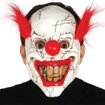 Masque de Clown Terrifiant en Plastique