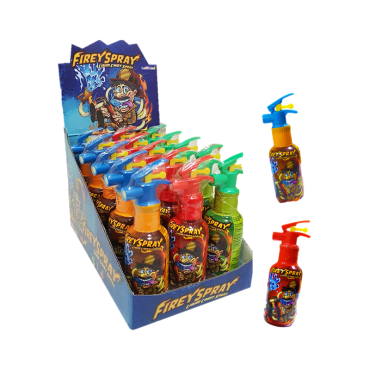 Bonbon liquide Fireypray en forme de pompe à incendie | jourdefete.com