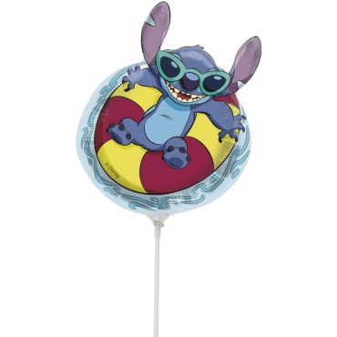 Mini-ballon en aluminium - Stitch en tenue d'été - 9'' - Stitch™
