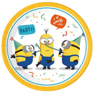8 assiettes en carton Les Minions 2™ | jourdefete.com