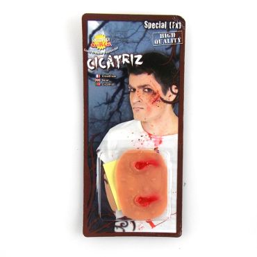 Prothèse maquillage "morsure de vampire"