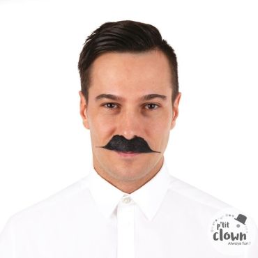 Moustache noire gentleman élégante déguisement | jourdefete.com