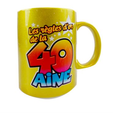 Mug Règles d'Or 40 Aine Mug Règles d'Or 40 Aine