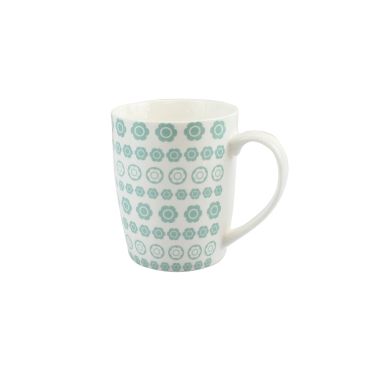 Mug en céramique à motifs de fleurs bleues