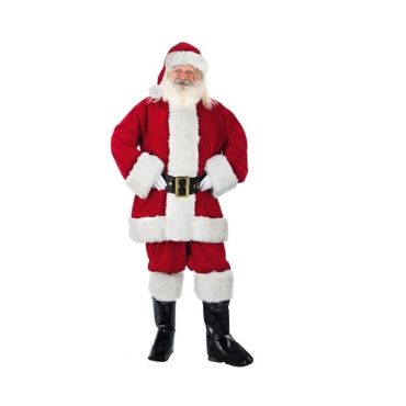 Costume Complet Luxueux de Père Noël - Taille au Choix