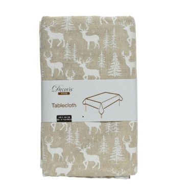 nappe-jute-flocons-renne-noel | jourdefete.com
