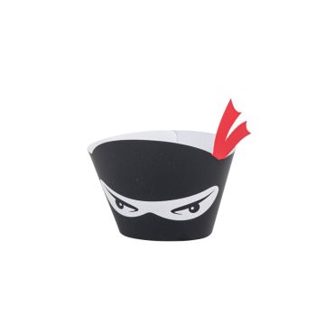 8 caissettes cupcake ninja | jourdefete.com