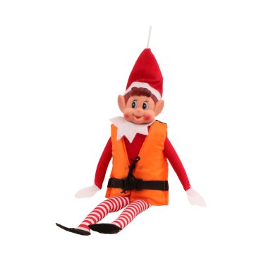 Gilet de sauvetage orange pour lutin farceur, accessoire miniature avec boucle noire | jourdefete.com