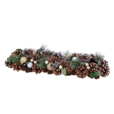 photophore pommes de pin deco noel | jourdefete.com
