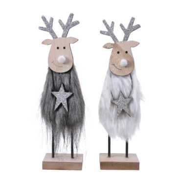 renne polaire à poser couleur aléatoire de 22 cm | jourdefete.com renne polaire à poser couleur aléatoire de 22 cm | jourdefete.com