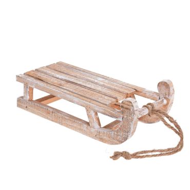 luge en bois blanchi | jourdefete.com