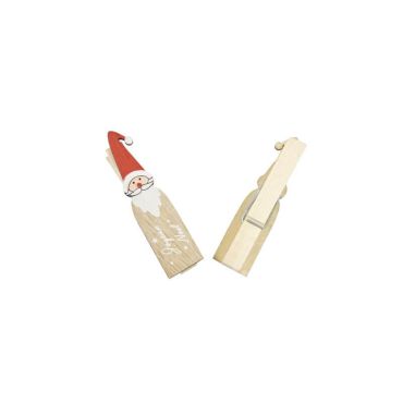 pince en bois avec père noël | jourdefete.com