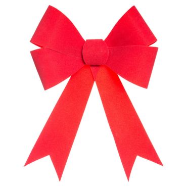 grand nœud rouge en velours | jourdefete.com
