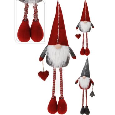 gnome de noel avec jambes telescopiques | jourdefete.com