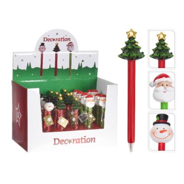 stylo resine pere noel / sapin de noel / bonhomme de neige |jourdefete.com stylo resine pere noel / sapin de noel / bonhomme de neige |jourdefete.com