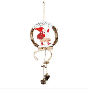 suspension couronne de noël modèle aléatoire | jourdefete.com