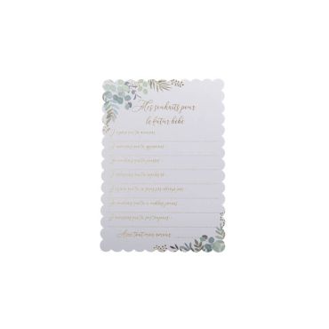 10 cartes de voeux blanches et vertes oh baby | jourdefete.com