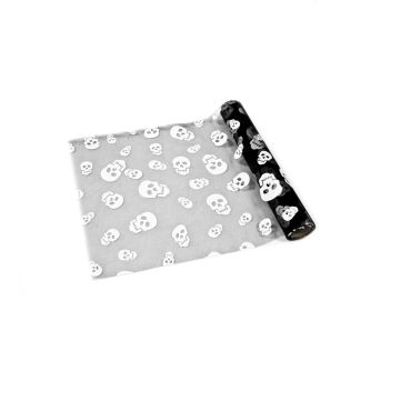 Chemin de Table Organza - Têtes de Mort Chemin de Table Organza - Têtes de Mort