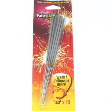 Blister de 10 cierges magiques - 18 cm