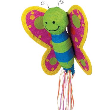 Pinata Papillon avec Ruban Multicolore