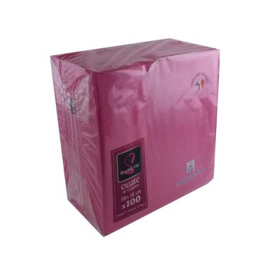 100 Serviettes Ouate de Cellulose Fushia 100 Serviettes Ouate de Cellulose Fushia