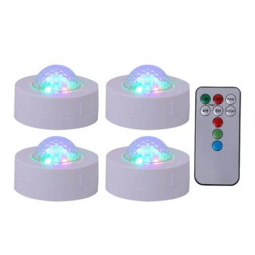 pack 4 effets de lumière astro RGB avec télécommande | jourdefete.com