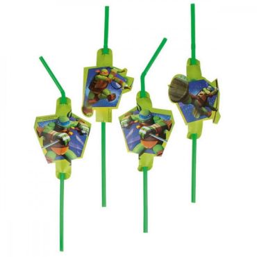 8 Pailles Tortues Ninja
