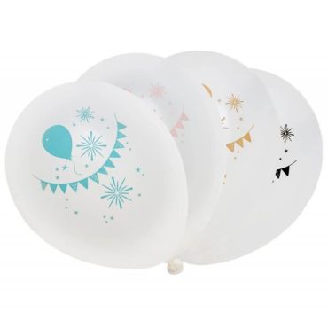 Lot de 8 Ballons - Paillettes  | jourdefete.com