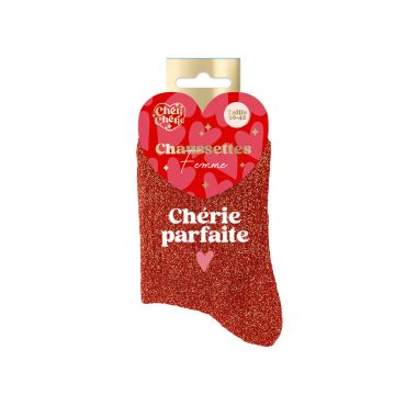 Une splendide paire de chaussettes pailletées à offrir à votre chérie lors de la Saint-Valentin | jourdefete.com