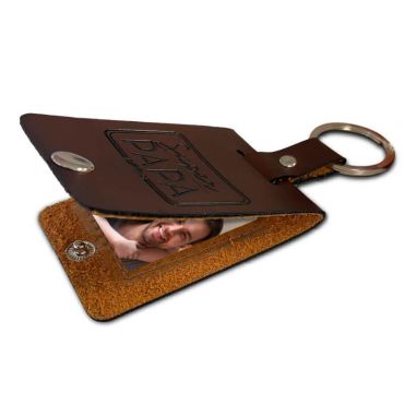 Porte-clé photo " Super Papa " Porte-clé photo " Super Papa "