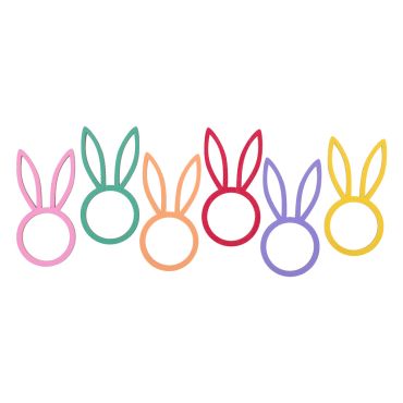 Ronds de serviette lapin décoration de table Pâques | jourdefete.com Ronds de serviette lapin décoration de table Pâques | jourdefete.com