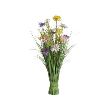 Bouquet de fleurs colorées et feuillage pour Pâques, hauteur 70 cm | jourdefete.com