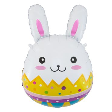 Ballon lapin de Pâques coloré en mylar 55 cm | jourdefete.com Ballon lapin de Pâques coloré en mylar 55 cm | jourdefete.com