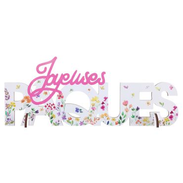 Décoration lettres Joyeuses Pâques fleuries à poser | jourdefete.com Décoration lettres Joyeuses Pâques fleuries à poser | jourdefete.com