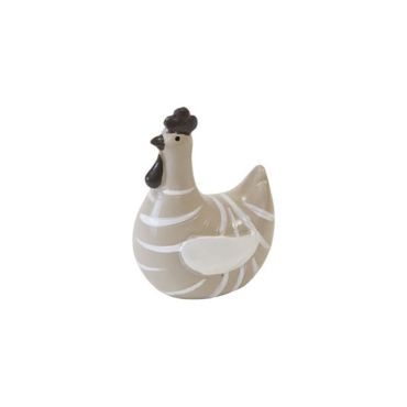 Poule naturelle fantaisie en résine - Petit Modèle | jourdefete.com