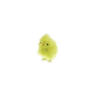 Poussin jaune à plumes de 13 cm | jourdefete.com